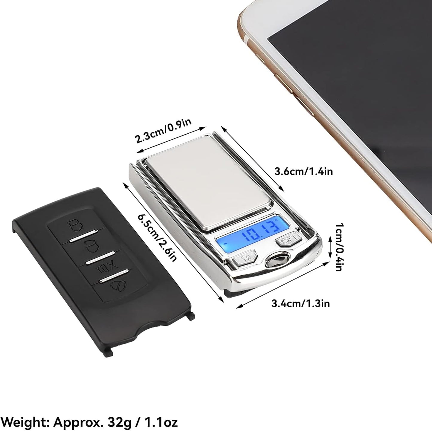 Bilancia di precisione portatile e discreta